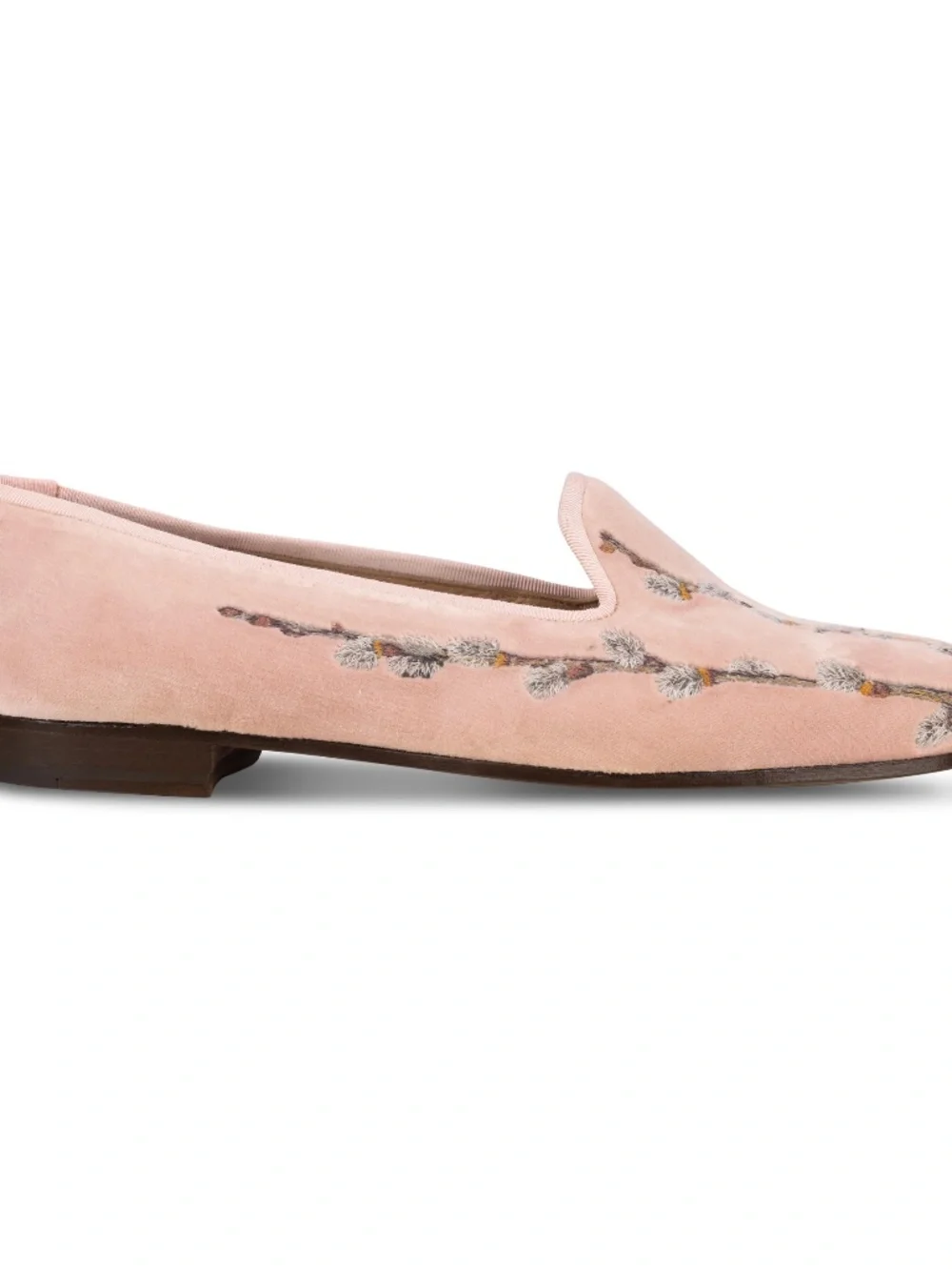 $625 NIB Stubbs & Wootton Women's Catkins Velvet Slippers Loafers Flats US 9 - Picture 4 of 4